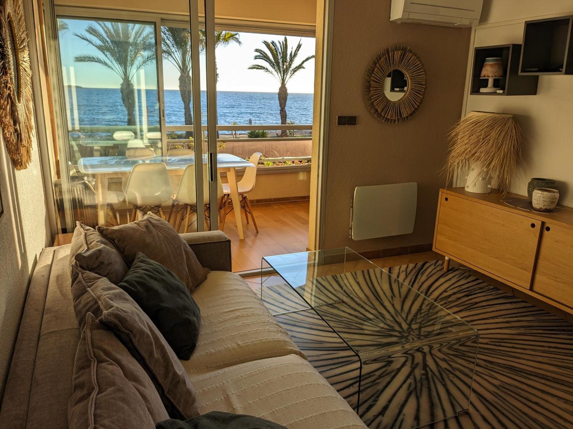 "Le Palmier Dore", Cosy T3 A 3 Minutes A Pied Des Plages, Parking Et Clim Sanary-sur-Mer Dış mekan fotoğraf